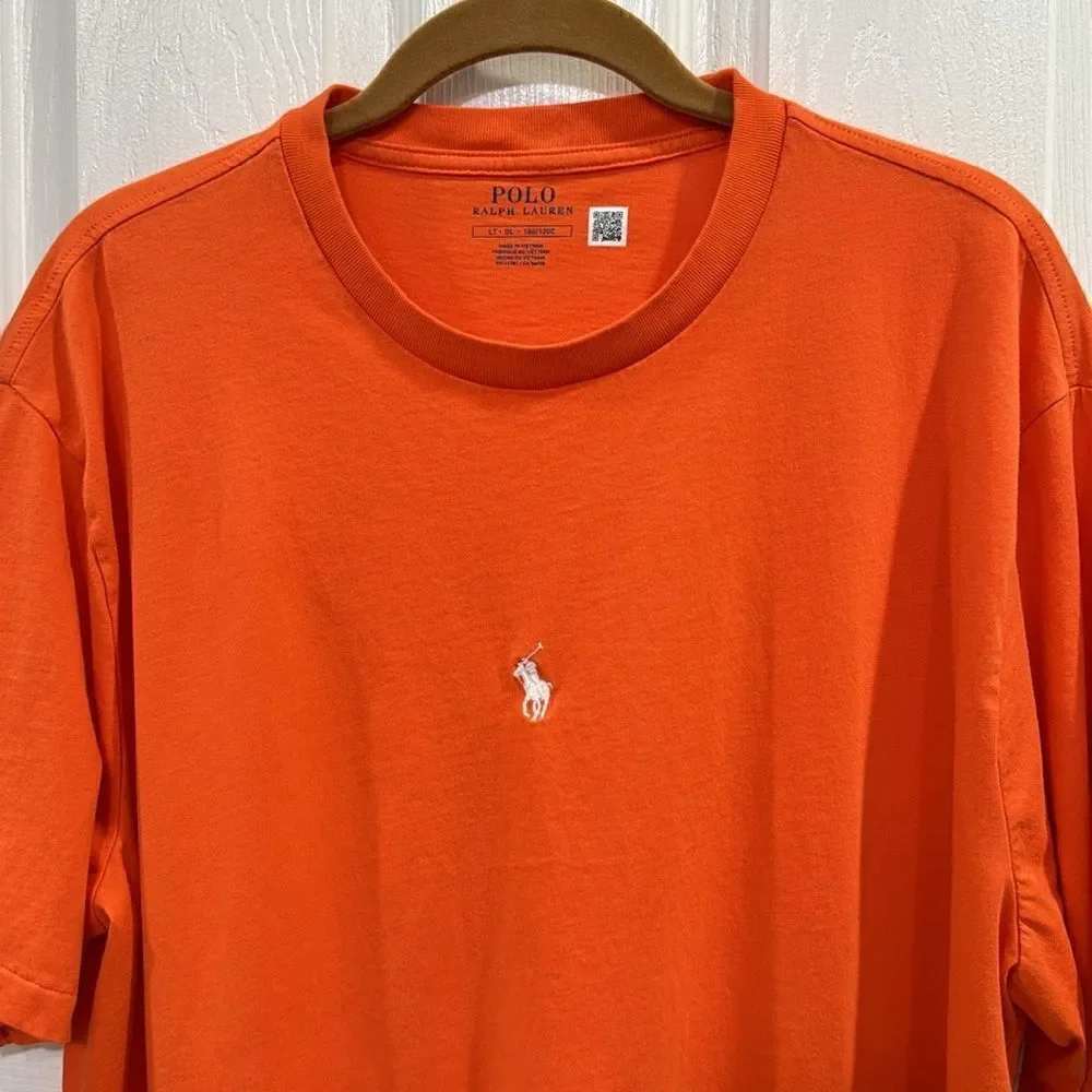 POLO RALPH LAUREN JERSEY CREW T-SHIRT.